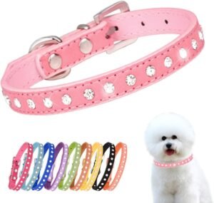 Collar para perros con diamantes