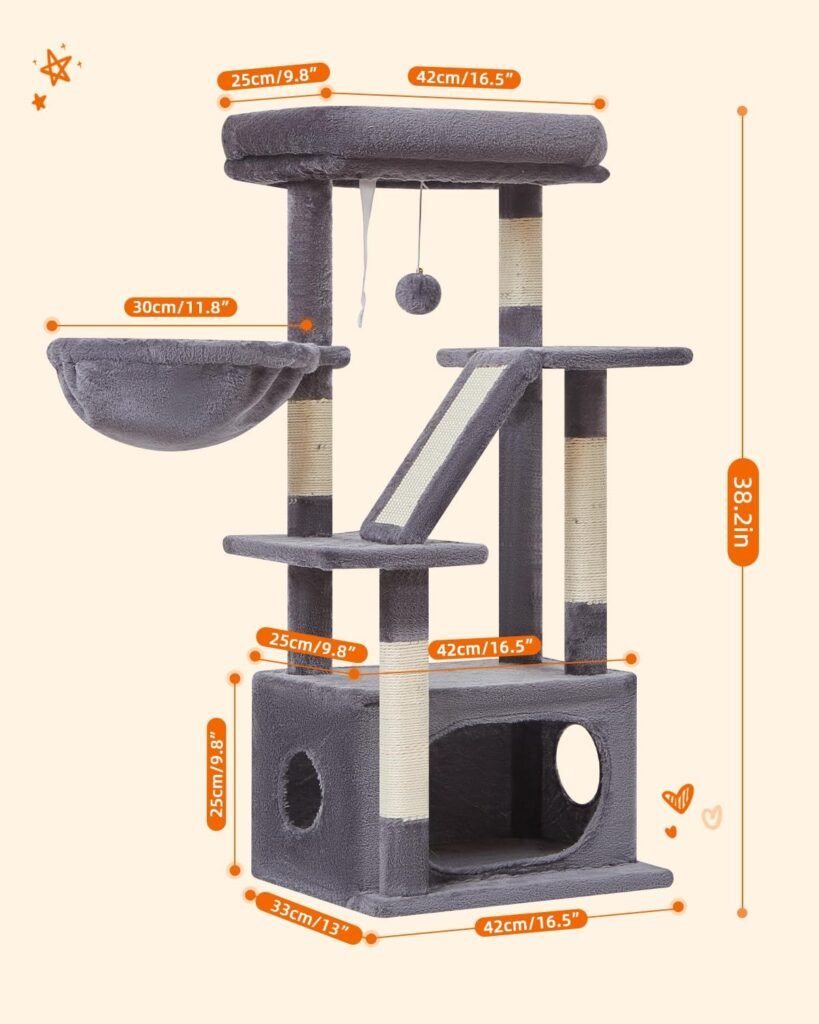 Torre Rascador para Gatos Torre Rascador para Gato Dimensiones